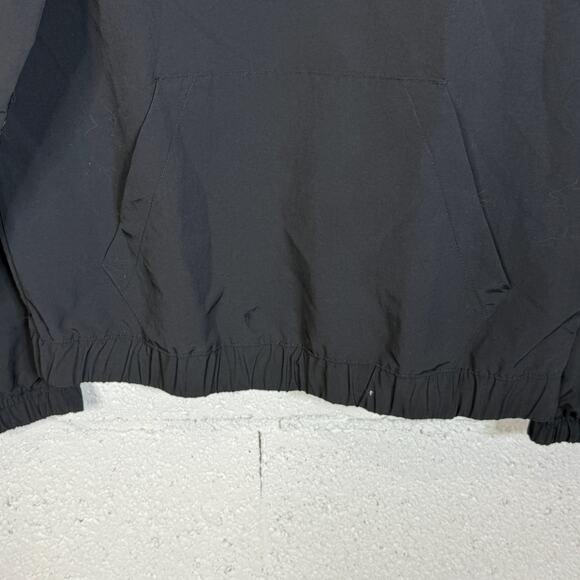 Reebok Men's Retro Colorblocked Quarter-Zip Popover - Black/gray/white large - Picture 4 of 6